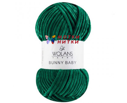 Пряжа Bunny Baby (Бани бейби) 100-26 Зеленый