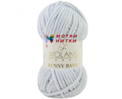 Пряжа Bunny Baby (Бани бейби) 100-36 Светло-серый