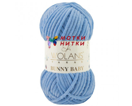 Пряжа Bunny Baby (Бани бейби) 100-50 Св.джинс