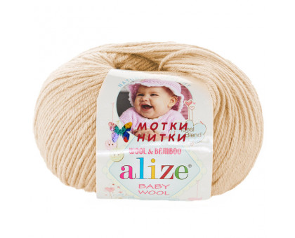 Пряжа Baby Wool (Беби вул) 310 Медовый от фабрики Alize