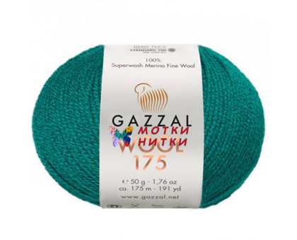 Пряжа от GAZZAL Wool 175 (Вул 175) 320 Изумруд