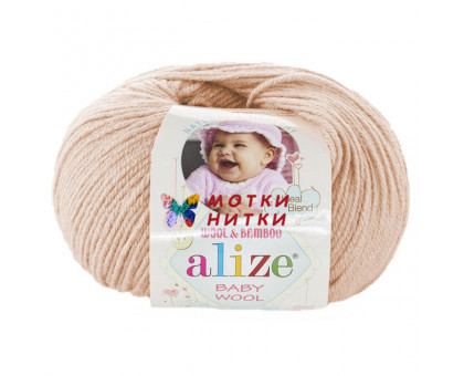 Пряжа Baby Wool (Беби вул) 382 Пудра от фабрики Alize