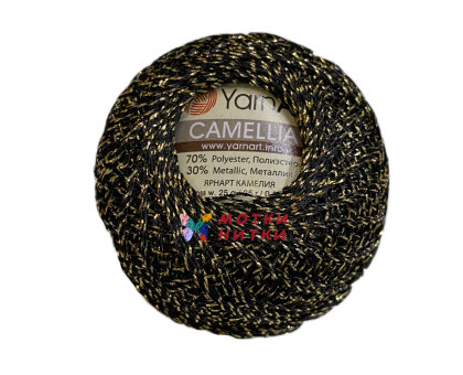 Пряжа Camellia (Камеллиа) цвет 413 Черное золото