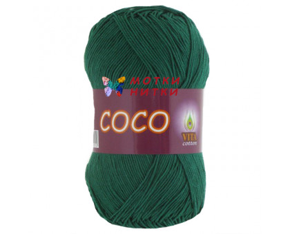 Пряжа Coco (Коко) 4327 Изумруд