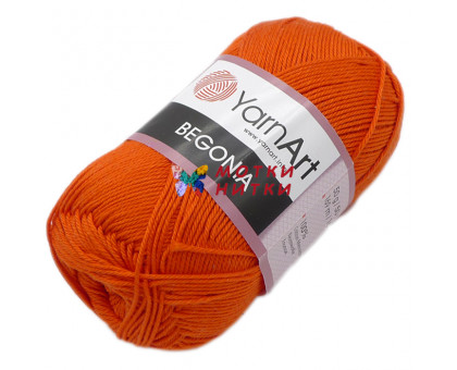 Пряжа Begonia (Бегония) 5535 Ярко-оранжевый