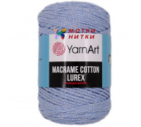 Macrame Cotton Lurex 729 Голубой