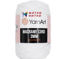 Macrame Cord 3mm (Макраме корд 3 мм) 751 Белый