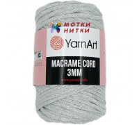 Macrame Cord 3mm (Макраме корд 3 мм) 756 Светло-серый