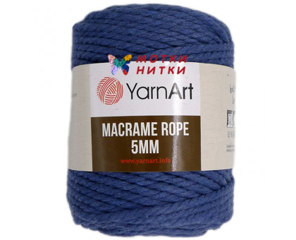 Пряжа Macrame Rope (Макроме роп) 5 мм 761 Джинс