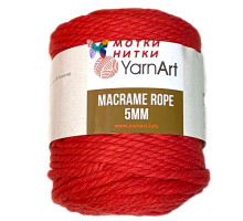 Macrame Rope (Макроме роп) 5 мм 773 Красный