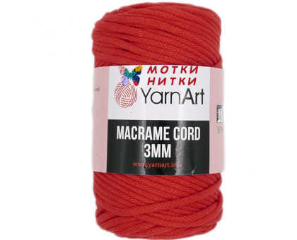 Пряжа Macrame Cord 3mm (Макраме корд 3 мм) 773 Красный