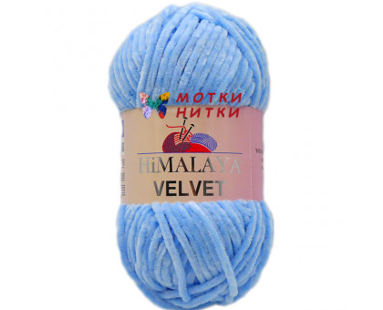 Пряжа Velvet (Вельвет) 90006 Голубой