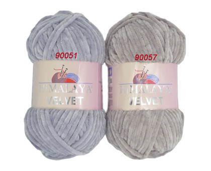 Пряжа Velvet (Вельвет) 90057 Светло-серый