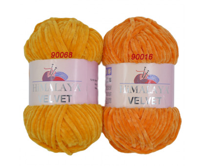 Пряжа Velvet (Вельвет) 90068 Апельсин